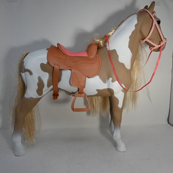 Our Generation Other - Our Generation Pinto Horse 20" Doll Horse w Saddle Bridle for 18" Dolls